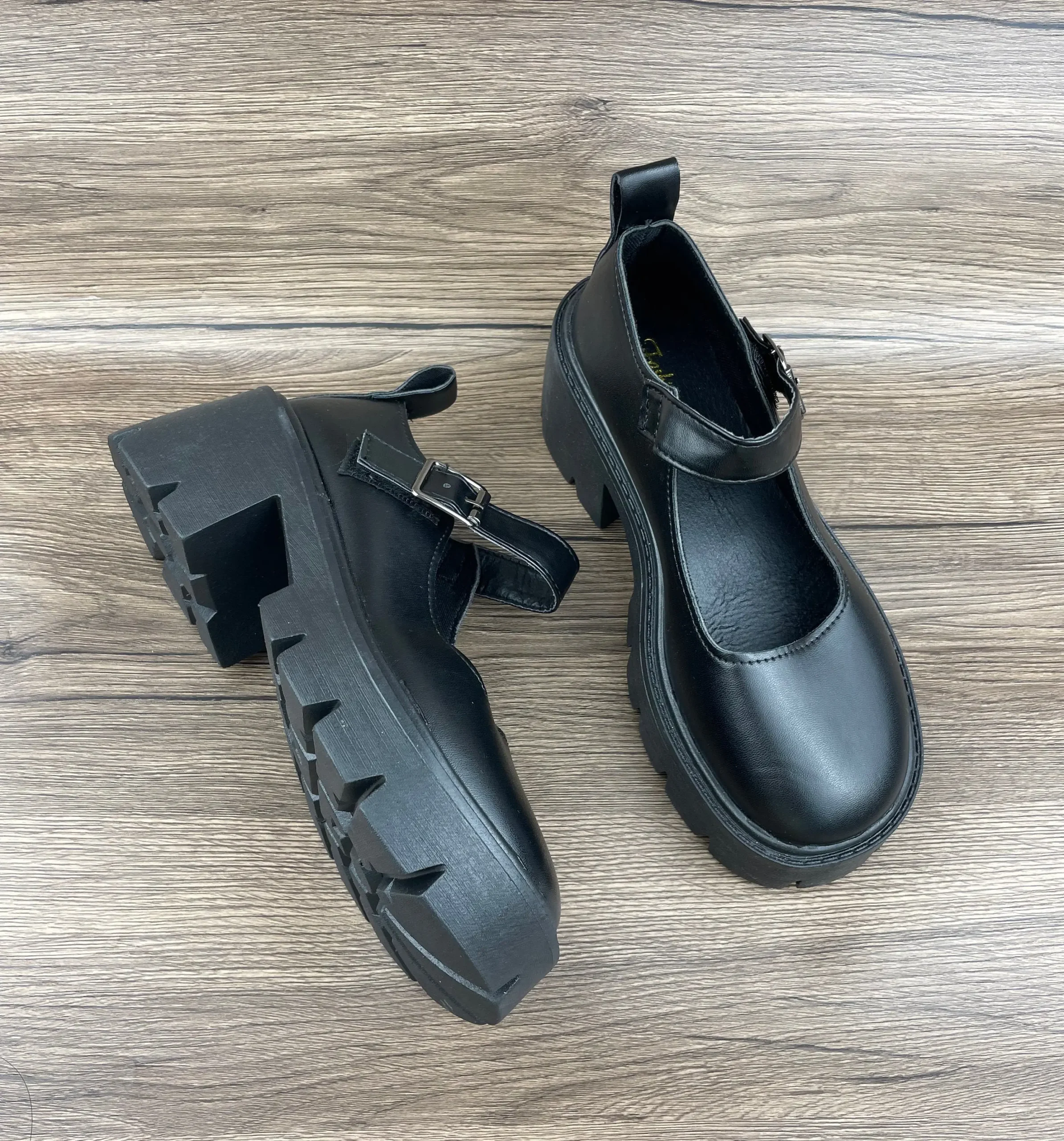 Mary Jane Campus Small Leather Shoes Black Mary